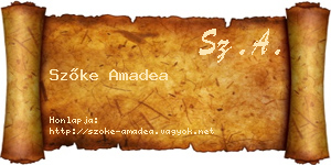 Szőke Amadea névjegykártya